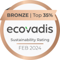 Médaille de Bronze EcoVadis obtenue en février 2024